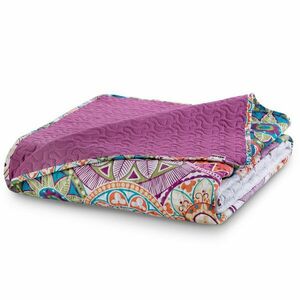 Ágytakaró BIBI szín fehér nyomott anyag mikroszálas 200x220 DecoKing kép