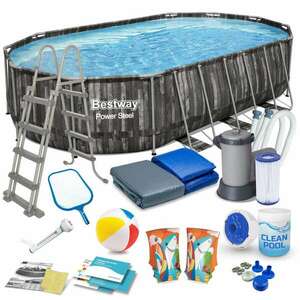 Kerti kerti medence 610 x 366 x 122 cm 18in1 bestway 5611r kép