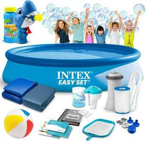 Intex kerti gyerekmedence 366 x 76 cm 15in1 intex 28132 + ingyene... kép