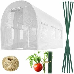 Plonos kerti Alagút 2x3m (6m2) - Fehér kép