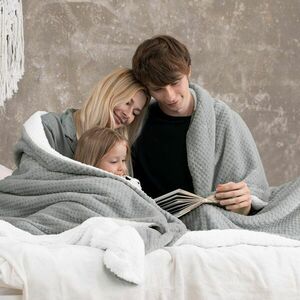 Takaró SHLEEPY szürke dombornyomott 220x240 kép