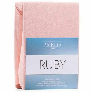 Lepedő RUBY púderrózsa frottír 220-240x220 AmeliaHome kép