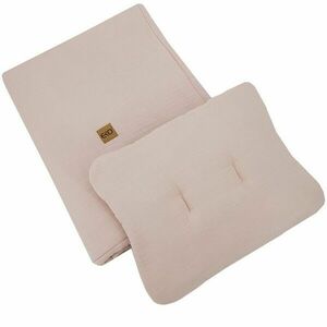 EKO Ágynemű szett 2 részes muszlin Powder pink 30x40 cm, 75x100 cm kép