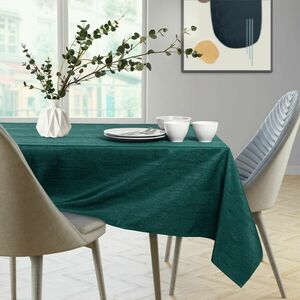 Asztalterítő Vesta üvegzöld dombornyomott modern 140x450 AmeliaHome kép