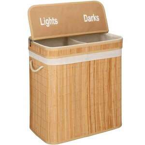 Springos bambusz szennyeskosár kép