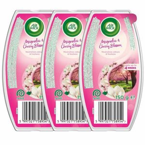 Air Wick Magnólia & Cseresznyevirág Illatosító Gél 3x150g kép