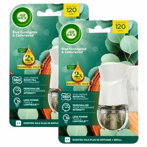 Air Wick Elektromos légfrissítő készülék Eukaliptusz és Cédrusfa... kép