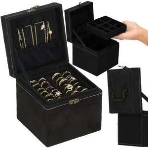 Springos Ékszerdoboz - fekete kép