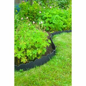 Nature dekoratív ágyásszegély fekete 3mm vastag 13cm x 12m kép