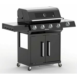 Riwall PRO RGG 41 EXL prémium gázüzemű grillsütő 17 kW, 4+1 gázégővel kép