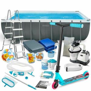 Kerti kerti medence 549 x 274 x 132 cm 21in1 intex 26356 + ingyen... kép