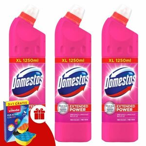 Domestos fertőtlenítő hatású Tisztítószer Pink Fresh 3x1250ml + A... kép