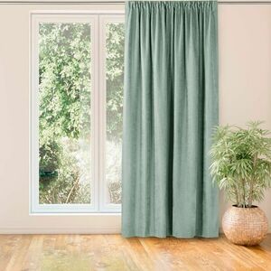 Sötétítő függöny MILANA mentazöld sárkány függönybehúzó szalag át... kép