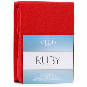 Lepedő RUBY piros frottír 80-90x200 AmeliaHome kép