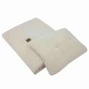 EKO Ágynemű szett 2 részes muszlin Beige 30x40 cm, 75x100 cm kép