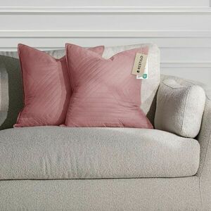 RESTILO díszpárnahuzat SOFTA szín púderrózsaszín dombornyomott st... kép