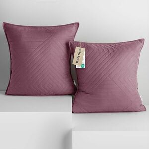 RESTILO díszpárnahuzat SOFTA szín lila dombornyomott stílus glamo... kép