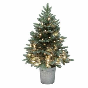 Home KMF90BLED elemes műfenyő LED-ekkel, 100db melegfehér LED, 90... kép