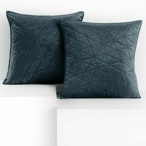 RESTILO díszpárnahuzat LAILA szín grafitszürke dombornyomott stíl... kép