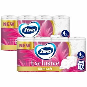 Zewa Exclusive Ultra Soft 4 rétegű Toalettpapír 2x16 tekercs kép