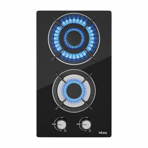 Üveglapos gáztűzhely IsEasy MGBG-312A Kétfős kép