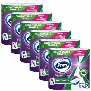 Zewa Premium Flexisheets 2 rétegű Papírtörlő 6x2 tekercs kép