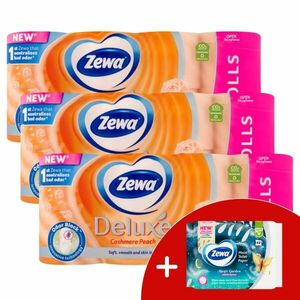 Zewa Deluxe Cashmere Peach 3 rétegű Toalettpapír 3x16 tekercs + 1... kép