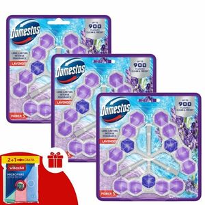 Domestos Power5 WC frissítő blokk Lavender (9x50g) + Ajándék Vile... kép