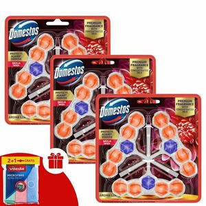 Domestos Aroma Lux WC frissítő blokk Dahlia Wish koncentrált illó... kép