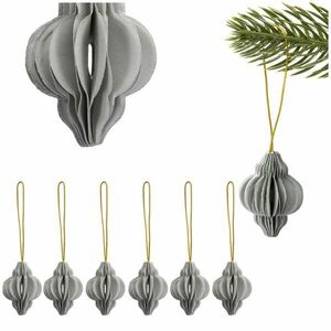 Ca1499 Karácsonyi papír dekoráció 6 db. kép