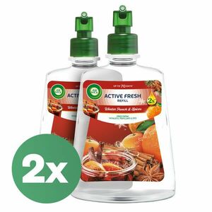 Air Wick Active Fresh Gyümölcsös téli puncs Utántöltő automata lé... kép