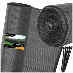 Sn0066 árnyékolóháló világos antracit 140 g/m2 1, 2 x 25 m 100 szalag kép