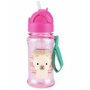 SKIP HOP Zoo tritan Palack szívószállal 355ml Llama 12m+ kép