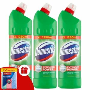 Domestos Extended Power Pine Fresh sűrű, fertőtlenítő hatású Tisz... kép