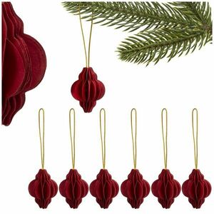 Ca1500 papír karácsonyi dekoráció 6 db. kép