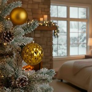 Ca1529 Karácsonyfa gömbkészlet 15 cm 6 db. kép