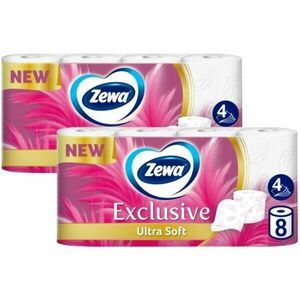 Zewa Exclusive Ultra Soft 4 rétegű Toalettpapír 2x8 tekercs kép