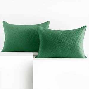 RESTILO díszpárnahuzat LAILA szín üvegzöld dombornyomott stílus g... kép