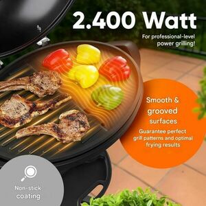 ProfiCook PC-BQS1303 Elektromos Kerti Grill - Ø 36 cm, Fekete kép