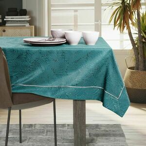 Asztalterítő Gaia tengerzöld dombornyomott 140x160 AmeliaHome kép