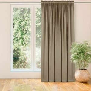 Sötétítő függöny VILA bézs bújtató 5 cm, 3 cm-es takaró redővel b... kép