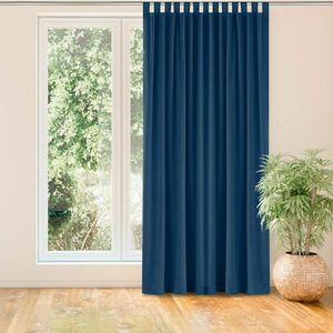 Sötétítő függöny VILA indigókék pántok 10 cm bársony 200x300 HOMEDE kép