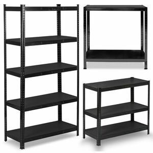 Humberg Fém ipari polcrendszer MDF lapokkal 180x90x40cm - 875kg t... kép