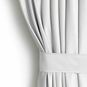 Sötétítő függöny VELVET fehér ezüst bársony 140x245 AmeliaHome kép