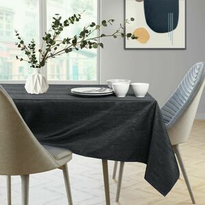 Asztalterítő Vesta fekete dombornyomott modern 130x130 AmeliaHome kép