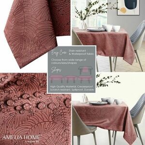 Asztalterítő Gaia rózsa dombornyomott 130x180 owal AmeliaHome kép