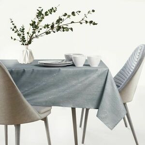 Asztalterítő Vesta szürke dombornyomott modern 140x450 owal AmeliaHome kép