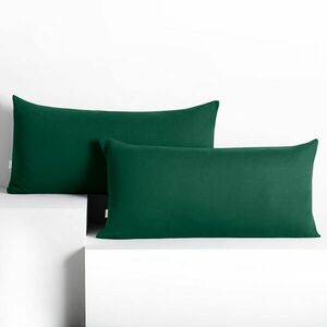 Díszpárnahuzat AMBER üvegzöld dzsörzé 40x120 DecoKing kép