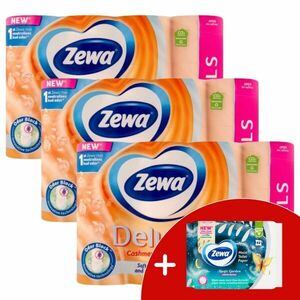 Zewa Deluxe Cashmere Peach 3 rétegű Toalettpapír 3x24 tekercs + 1... kép