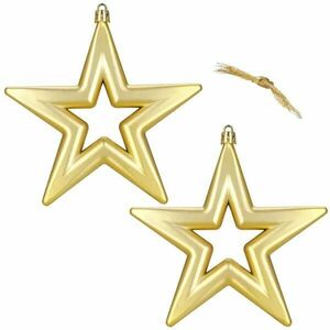 Ca1513 Karácsonyfa csillag díszek 2 db. kép